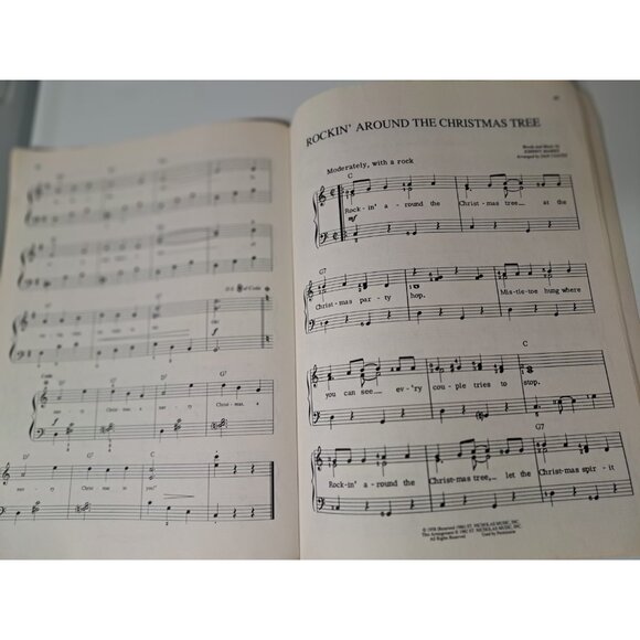 Dan Coates 1995 Warner Bros Christmas Holiday Music Piano Sheet Music Book - Picture 11 of 13